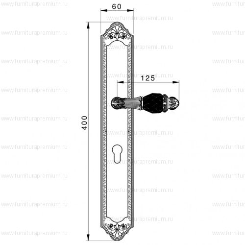 Ручка на планке Mestre 0A2941.N