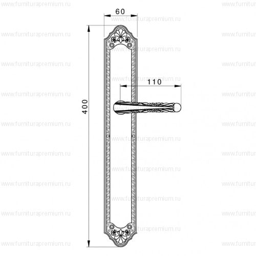 Ручка на планке Mestre 0A2932