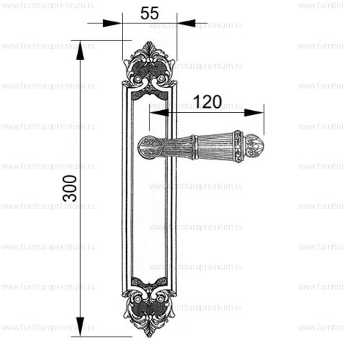 Ручка на планке Mestre 0A3720