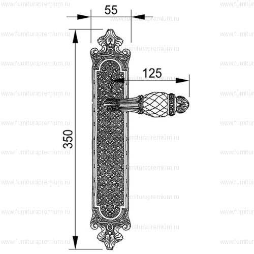 Ручка на планке Mestre 0A4640