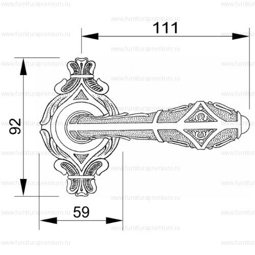 Ручка Mestre 0R7134