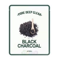 A'Pieu Глубокоочищающая маска для лица Pore Deep Clear Black Charcoal Mask, 25 г