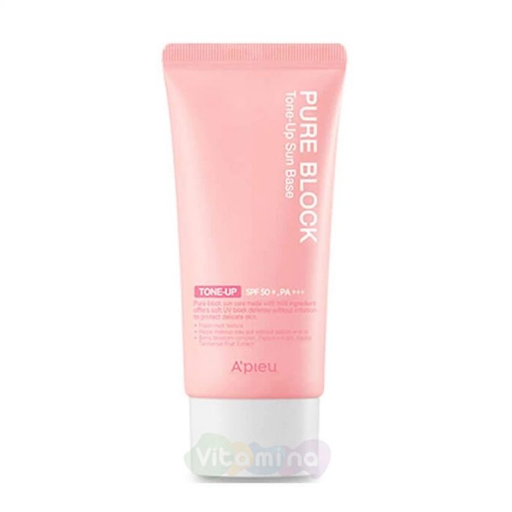 A'Pieu Солнцезащитная база под макияж Pure Block Tone-Up Sun Base SPF50/PA+++, 50 мл