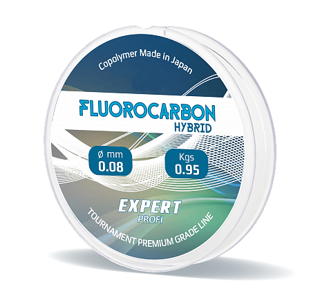 Леска 0,10 мм 50 м флюорокарбоновая Expert Profi Fluorocarbon Hybrid