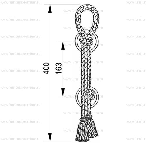 Ручка-скоба Mestre 0N4484. Длина 400 мм