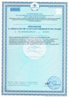 Сертефикат на просталонт продукцию