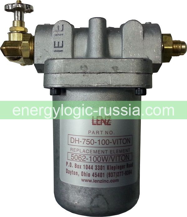 Фильтр топливный Lenz DH 750-100 (комплект с фитингами и шаровым краном)