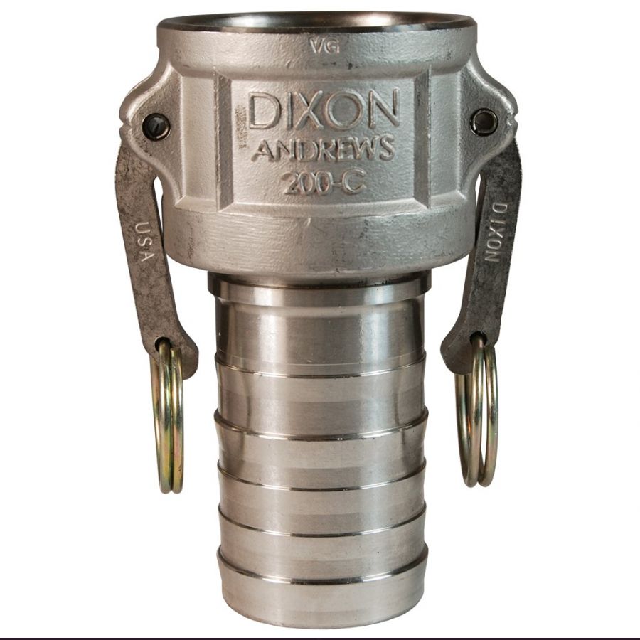 Камлок Dixon соединение тип Е, ниппель Х рукавный конец  (MIL-C-27487) 1 100 ЕSS нержавеющая сталь