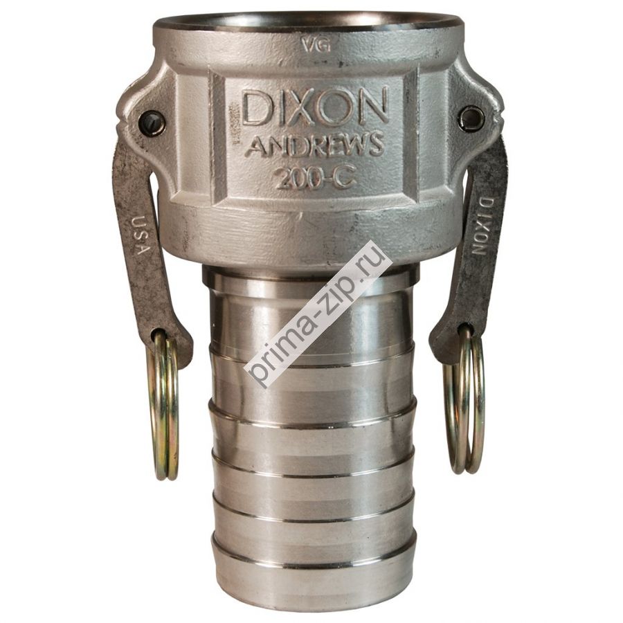 Камлок Dixon соединение тип Е, ниппель Х рукавный конец  (MIL-C-27487) 1 100 ЕSS нержавеющая сталь