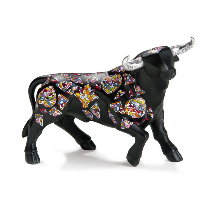 Коллекционная статуэтка из испанской коллекции -  765090/01 Toro peque (Маленький Бык Перламутр)