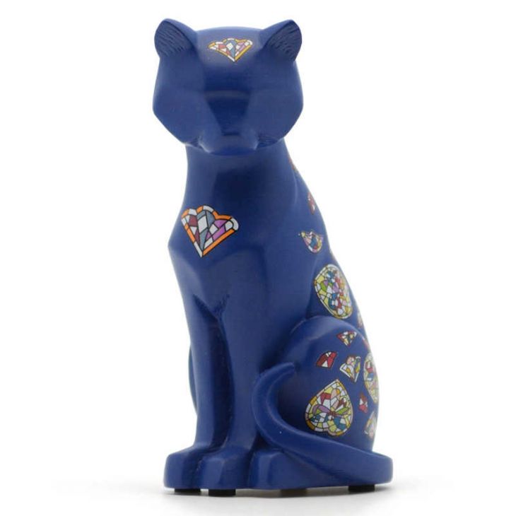 Коллекционная статуэтка из испанской коллекции - Cat (blue-gold)Кот (сине-золотой)