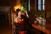 звезды в шубах Елена Минина дорого фото