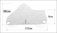 Чехол мотоцикла/скутера Rexwear: М (скутер 50-125см3)