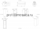 NSF-50440 Раковина из POLYSTONE (акриловый камень) размер,мм: 500*440*860 (NS BATH)