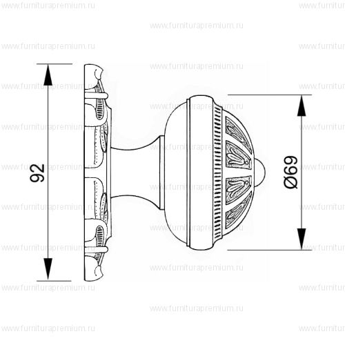 Ручка-кноб Mestre 0C3416