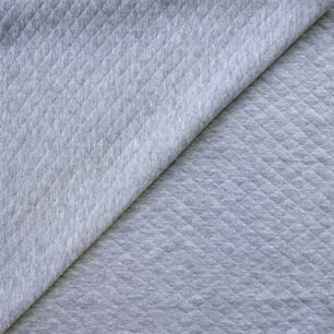 Трикотажная ткань Стёжка -  серый меланж 50х30 см