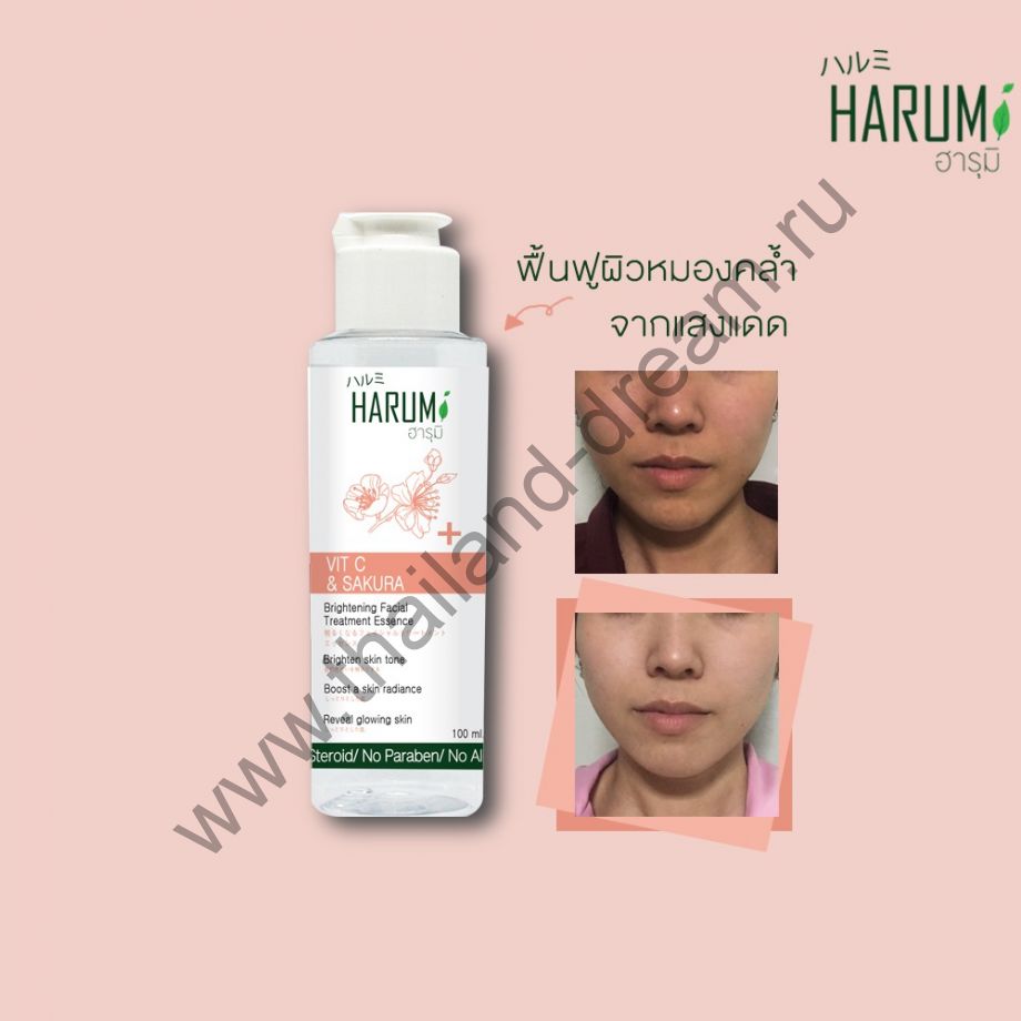 ТОНИЗИРУЮЩАЯ ЭССЕНЦИЯ С ВИТАМИНОМ С И САКУРОЙ HARUMI 100МЛ