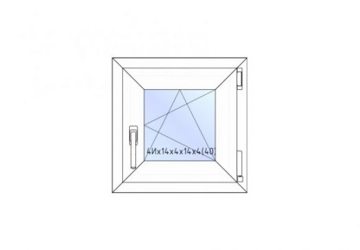 Окно REHAU 500х500 поворотно откидное