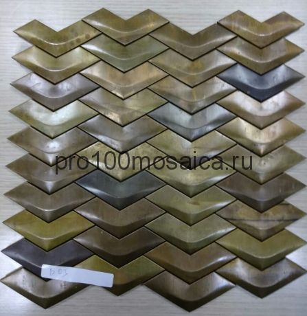 B03. Мозаика серия BRONZE соты  размер, мм: 325*305*8 (Happy Mosaic)