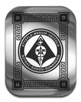 Магическая карта "Пентакль для защиты имущества", 4,5 х 3,5 см, сталь с покрытием