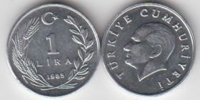 Турция 1 лира 1985 год UNC