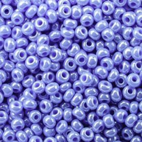 Бисер чешский 38020 сине-сиреневый непрозрачный жемчужный Preciosa 1 сорт купить оптом