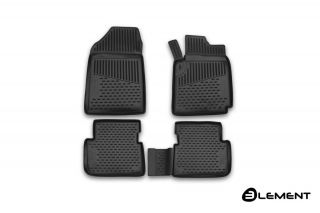 Коврики 3D в салон TOYOTA Corolla Fielder , 2012->, П.Р.  4 шт. (полиуретан)