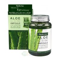 FarmStay Многофункциональная ампульная сыворотка с экстрактом алоэ Aloe All In One Ampoule, 250 мл