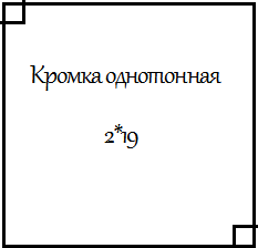 Кромка ПВХ однотонная 2*19