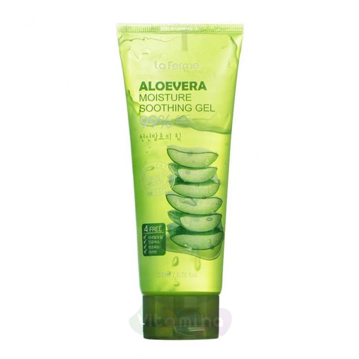 FarmStay Многофункциональный успокаивающий гель с экстрактом алоэ La Ferme Aloe Vera Moisture Soothing Gel, 200 мл