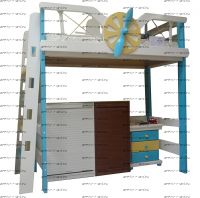 Кровать-чердак Самолет-2 №В