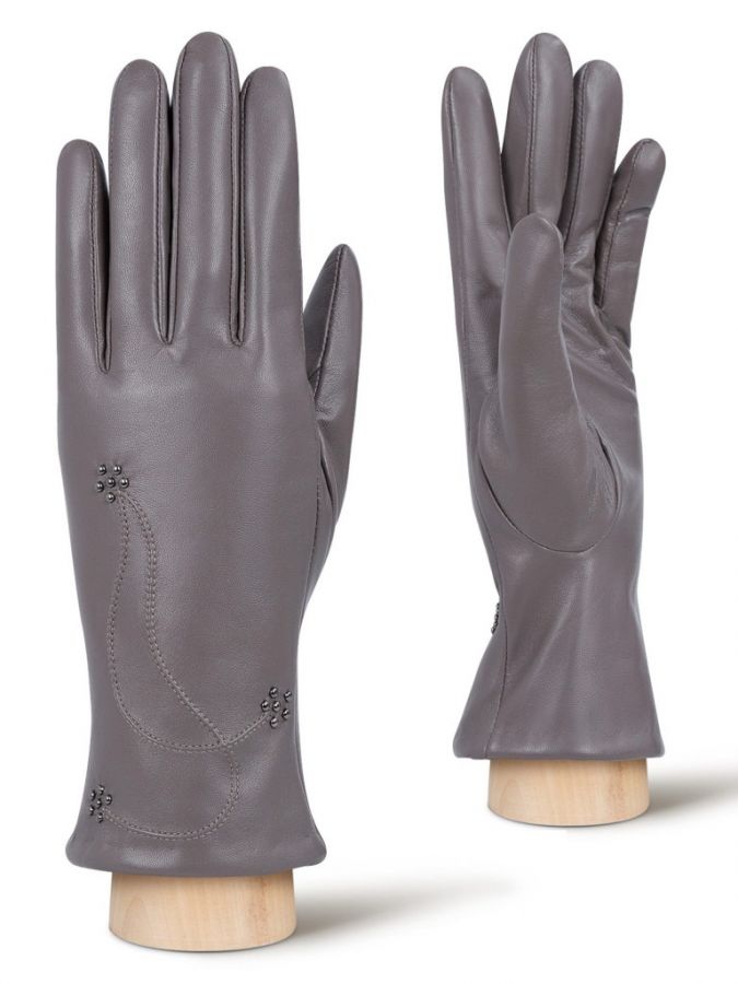 Кожаные перчатки с декоративной строчкой ELEGANZZA GR01-00027374