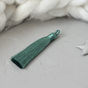 Кисточка декоративная, бирюза