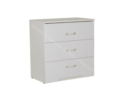 Комод "Виктория" мод.3 Белый глянец