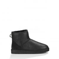 UGG CLASSIC MINI BOOT LEATHER "BLACK"