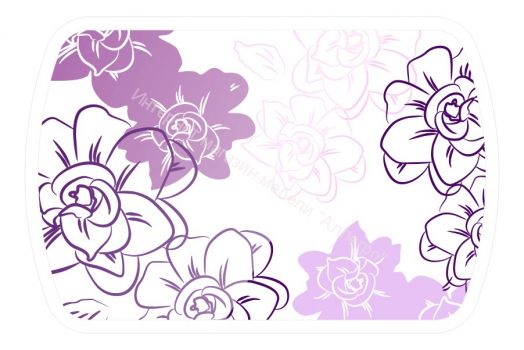 Стол обеденный "Бостон-2" Виолет/хром брифинг