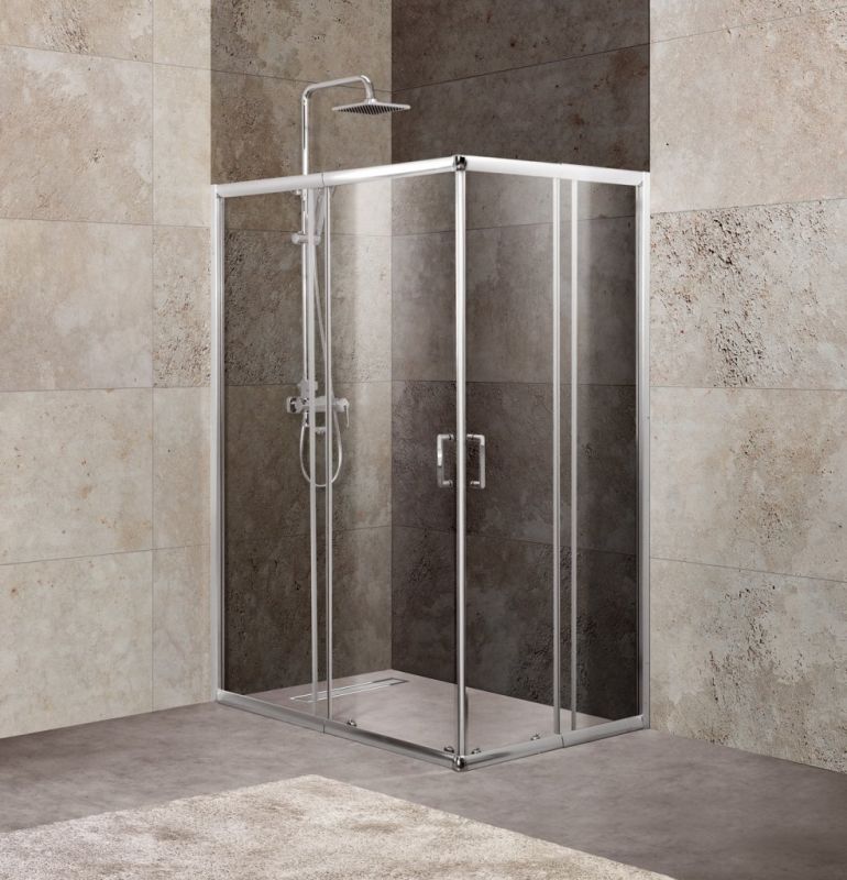 Душевой уголок BELBAGNO UNIQUE-AH-2-100/115-75/90-С-Cr