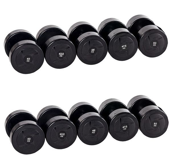 Гантельный ряд PROFI-FIT POWER 40 кг - 50 кг (5 пар), шаг 2,5 кг