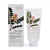 3W CLINIC Увлажняющий крем с экстрактом акации Moisturizing Acacia Hand Cream, 100 мл