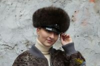 Женский картуз шапка из соболя купить в Москве цена фото