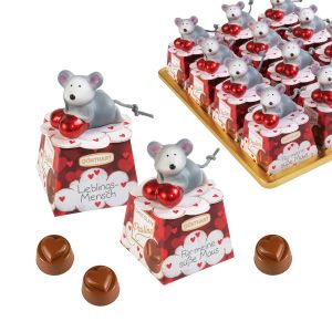 фарфоровая Мышка на коробочке с конфетами Gunthart 12 шт - Германия арт 7284
