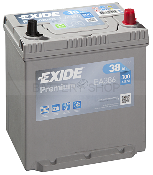 Exide Premium 38 Ah 300 A EA386