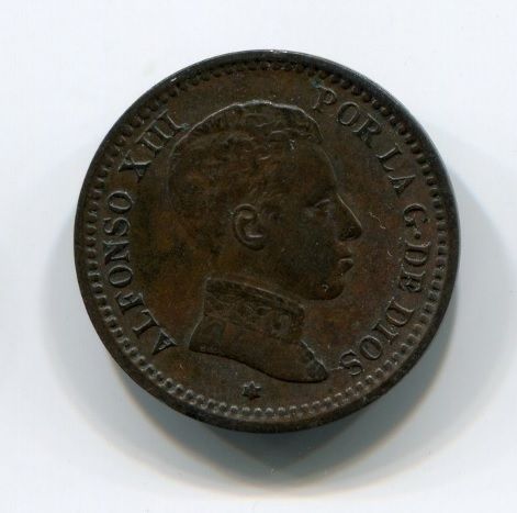 2 сантима 1904 года Испания