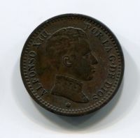 2 сантима 1904 года Испания