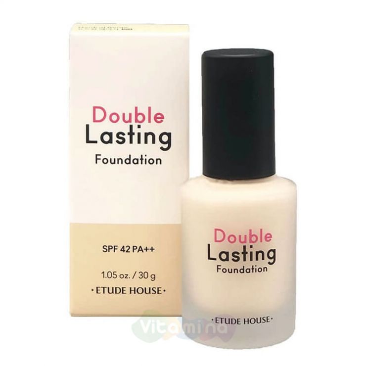 Etude House Стойкая тональная основа Double Lasting Foundation Natural Beige SPF42/PA++, 30 мл