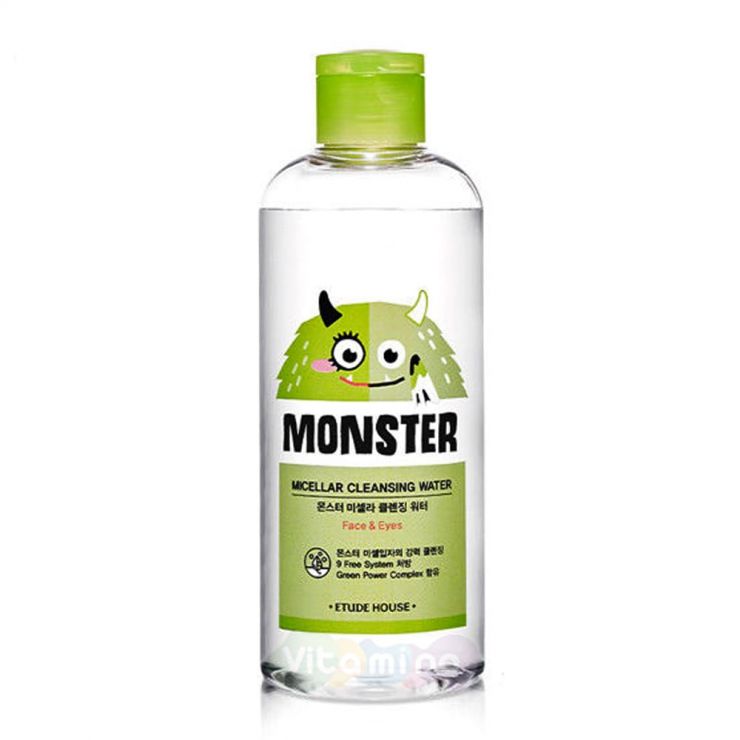 Etude House Мицеллярная вода Monster Micellar Cleansing Water