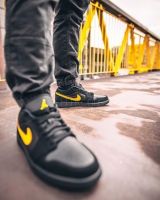 AIR JORDAN 1 LOW  Black Yellow