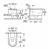 схема унитаза Grohe Essence 39571