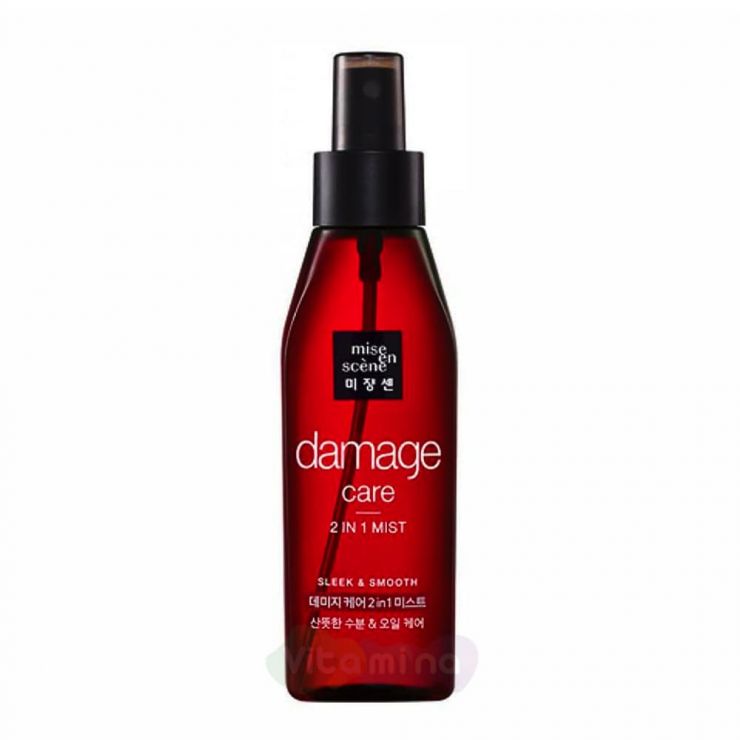 Mise En Scene Восстанавливающий мист Damage Care 2 in 1 Sleek & Smooth Mist, 150 мл
