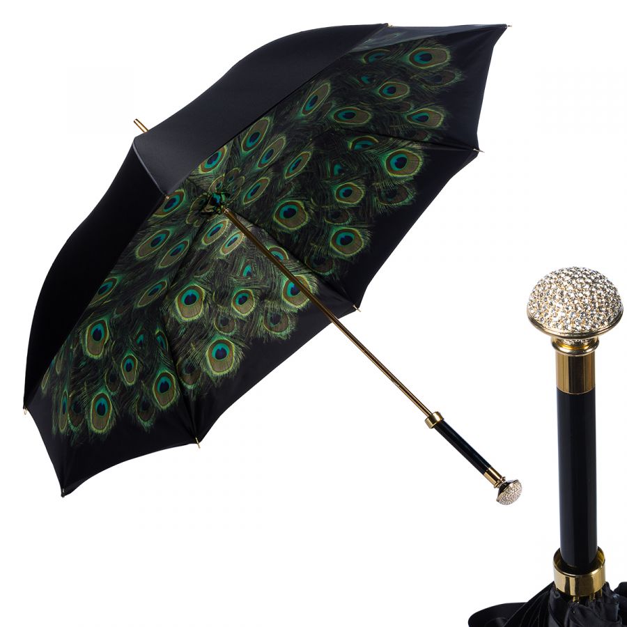 Зонт-трость Pasotti Nero Hawai Swarovski Palla